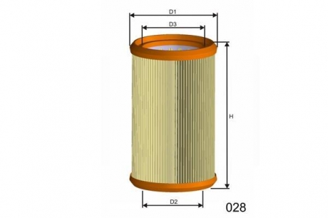 R341 MISFAT Фiльтр повiтряний