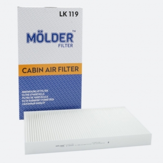 LK119 Molder Салонный фильтр MOLDER аналог WP9222/LA229/CU3540 (LK119)