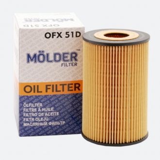 OFX51D Molder Масляный фильтр MOLDER аналог 92040E/OX161DE/HU9315X (OFX51D)