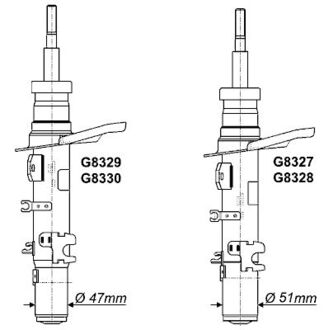 G8328 MONROE Амортизатор передній