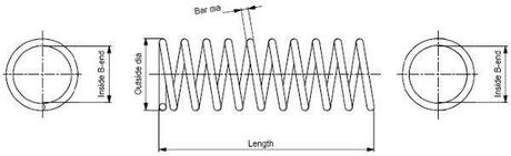 SP1492 MONROE Пружина підвіски