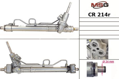 CR214R MSG Рулевая рейка с ГУР восстановленная CHEVROLET CRUZE 09-,OPEL ASTRA-J 10-