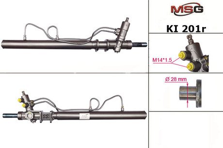 KI201R MSG Рулевая рейка с ГУР восстановленная KIA Carnival 1 99-01