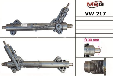 VW 217R MSG Кермова рейка (реставрована) MB Sprinter 09-18, Crafter 30-35 06-11