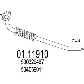 0111910 MTS Труба вихлопного газу