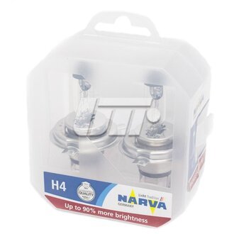 48003S2 NARVA Лампа накаливания set h4 12v 60/55 w p43t range power +90 (к-т 2шт) (пр-во narva)