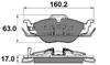 NP2010 NATIONAL Тормозные колодки перед. Astra 98-09 (фото 2)