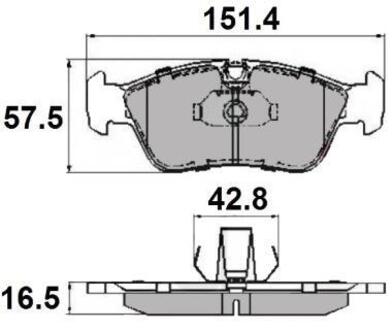 NP2050 NATIONAL Тормозные колодки перед. BMW 3 (E36/E46) 90-09 (ATE)