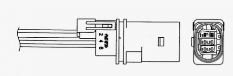 0028 NGK Лямбда-зонд VW Passat B6 1.6 05-10