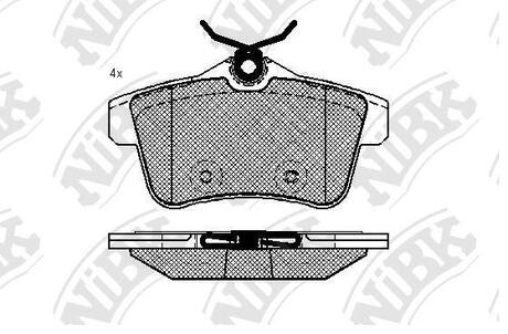 PN0473 NiBK Колодки тормозные