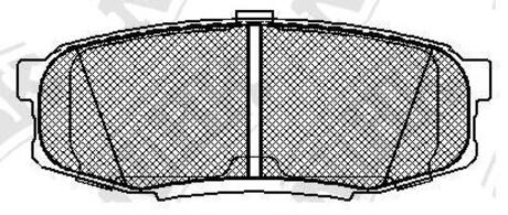 PN1542 NiBK Колодки дискового тормоза
