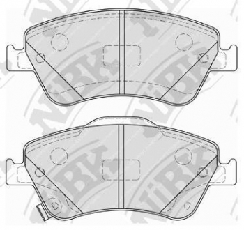 PN1834 NiBK Колодки тормозные