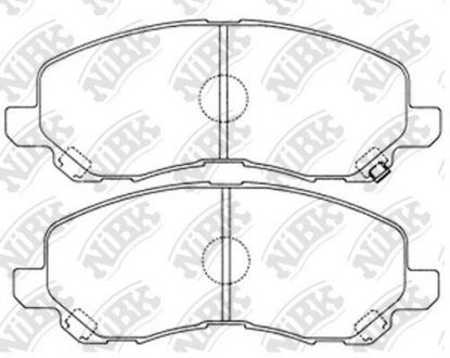 Колодки тормозные (без датчика) NiBK PN3469