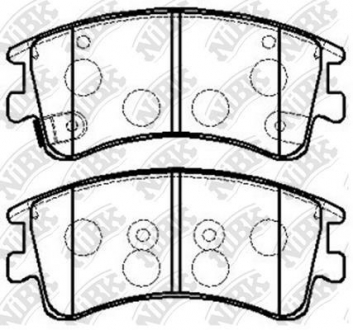 PN5526 NiBK Тормозные колодки передние Mazda 6 Kombi 2.0, 2.3 02-