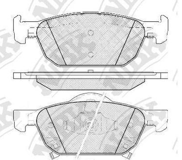 PN8863 NiBK Колодки тормозные дискові