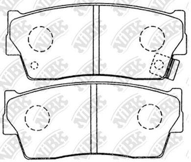 PN9298 NiBK Колодки передние Vitara, X-90