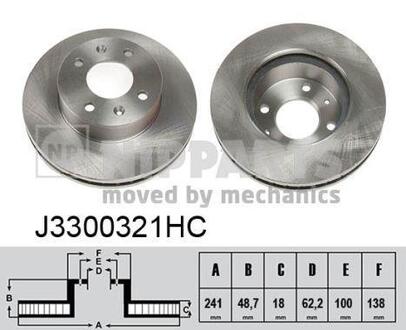 J3300321HC NIPPARTS Тормозной диск