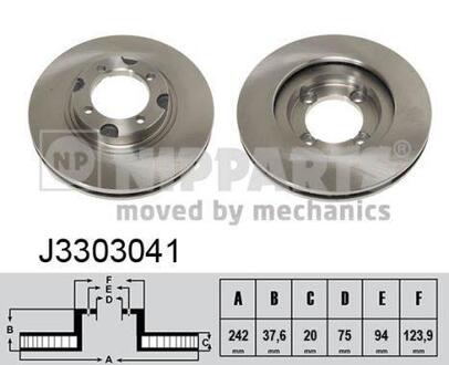 J3303041 NIPPARTS Тормозной диск