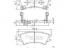 Тормозные колодки, дискове гальмо (набір) J3600524