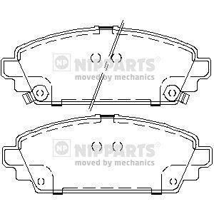 J3604048 NIPPARTS Тормозные колодки, дискове гальмо (набір)