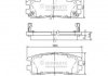 Тормозные колодки, дискове гальмо (набір) J3619001