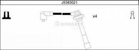J5383021 NIPPARTS Комплект высоковольтных проводов