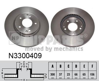 N3300409 NIPPARTS Тормозной диск