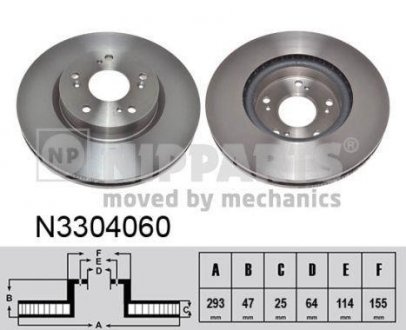 N3304060 NIPPARTS Гальмiвний диск