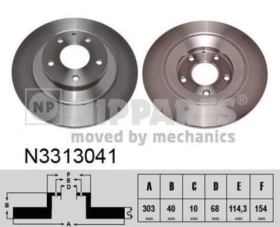 N3313041 NIPPARTS Тормозной диск