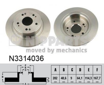 N3314036 NIPPARTS Гальмiвний диск