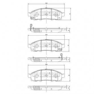 N3601101 NIPPARTS Тормозные колодки, дискове гальмо (набір)