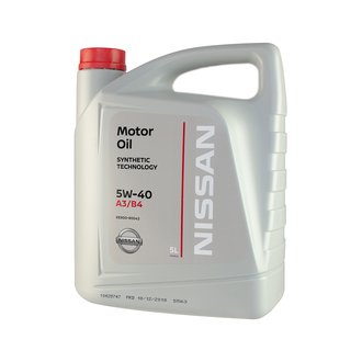 ke90090042 NISSAN Масло моторное Nissan / Infiniti Motor Oil 5W-40 (5 л)