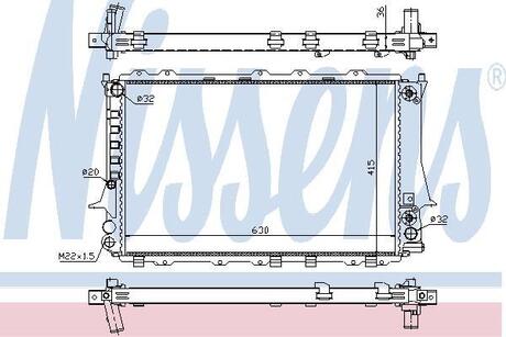 60480 NISSENS Радиатор