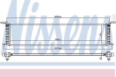 606454 NISSENS Радиатор охолодження двигуна