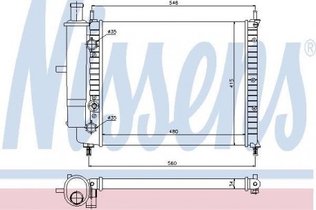 61808 NISSENS Радиатор