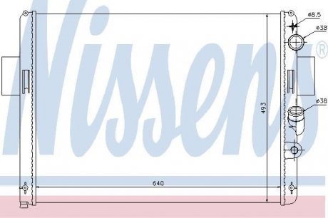 61972 NISSENS Радиатор, охлаждение двигателя