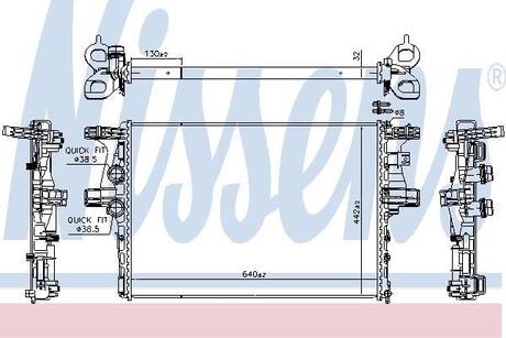 61988 NISSENS Радиатор