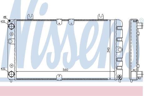 623554 NISSENS Радиатор, охолодження двигуна