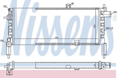 63287 NISSENS Радиатор OP CORSA A(82-)1.2(+)[OE 1300 016]