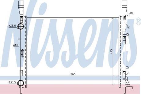 637628 NISSENS Радиатор охолоджування