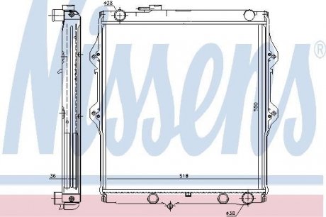 646848 NISSENS Радиатор.