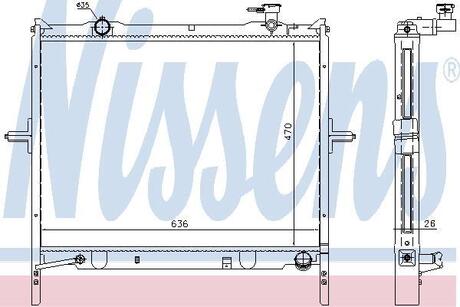 66767 NISSENS Радиатор