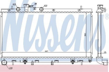 67729 NISSENS Радиатор.