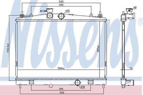 68735 NISSENS Радиатор охолоджування