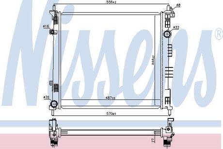 68774 NISSENS Радиатор охолоджування