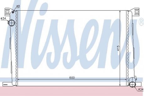 69706 NISSENS Радиатор, охолодження двигуна