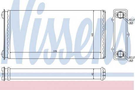 71301 NISSENS Радиатор отопителя салона