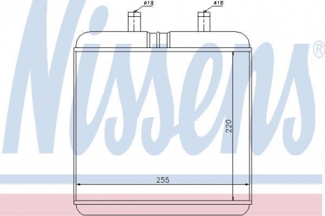 71810 NISSENS Радиатор отопителя iveco daily (99-) (пр-во nissens)