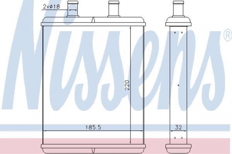 71817 NISSENS Радиатор отопителя