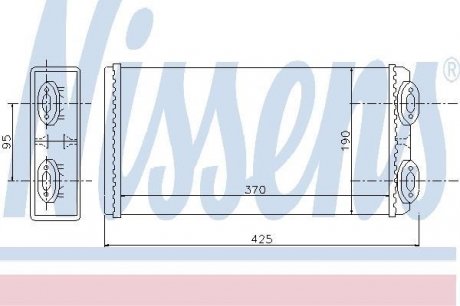 71925 NISSENS Радиатор пічки